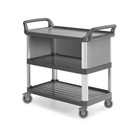 Jídelní vozík B 3700 - hliníkové stojny - šedá
